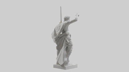 Classical Hero statue model 3D model