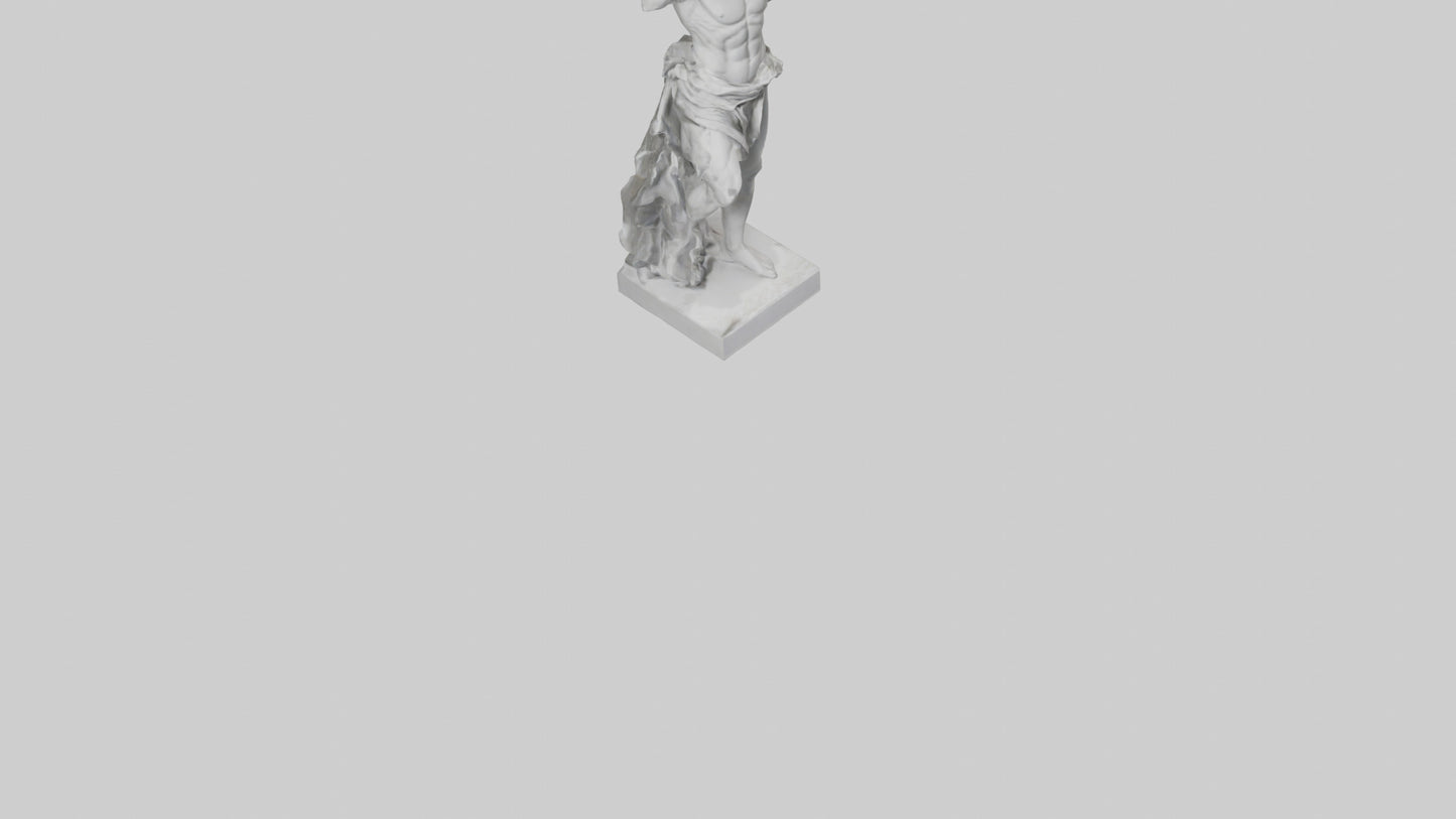 Classical Hero statue model 3D model