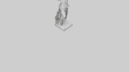 Classical Hero statue model 3D model