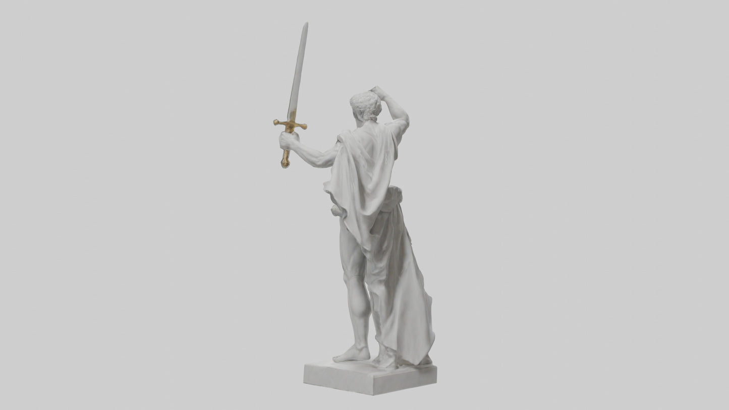 Classical Hero statue model 3D model