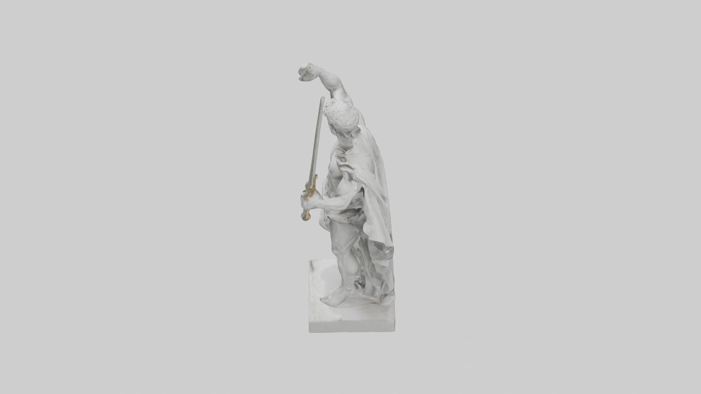 Classical Hero statue model 3D model