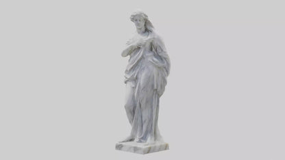 3D model Classical Marble Woman statue model VR / AR / low-poly