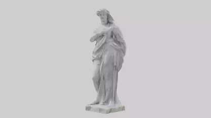 3D model Classical Marble Woman statue model VR / AR / low-poly