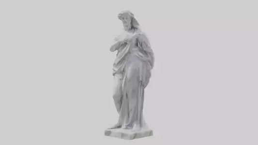 3D model Classical Marble Woman statue model VR / AR / low-poly