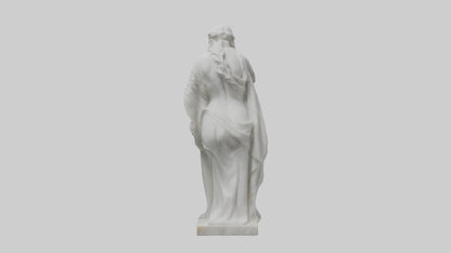 3D model Classical Marble Woman statue model VR / AR / low-poly