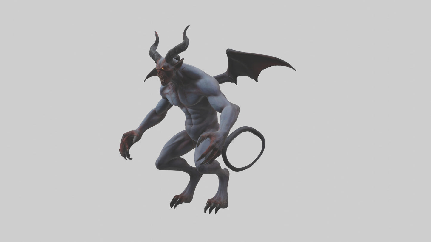 Clawed demon model 3D model
