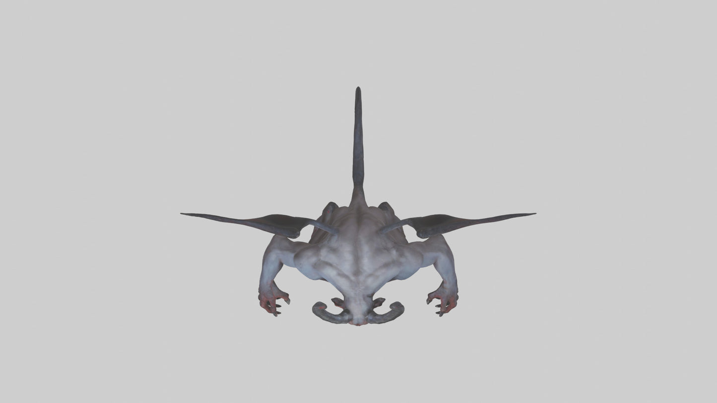 Clawed demon model 3D model