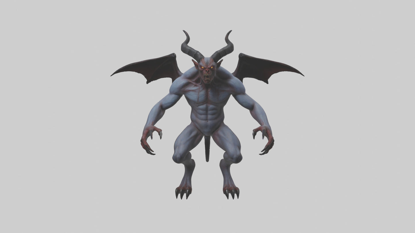 Clawed demon model 3D model