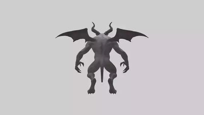 Clawed demon model 3D model