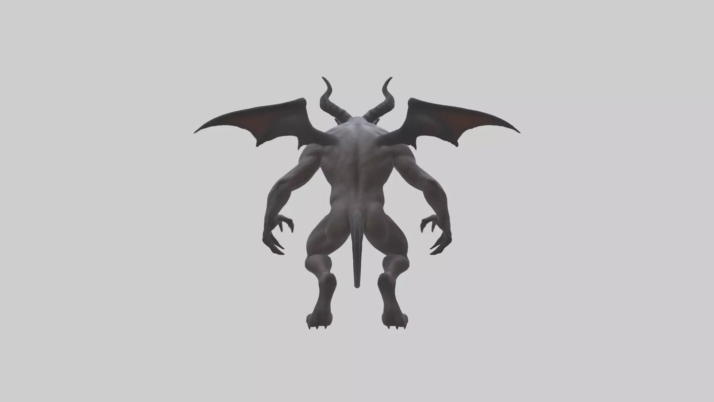 Clawed demon model 3D model