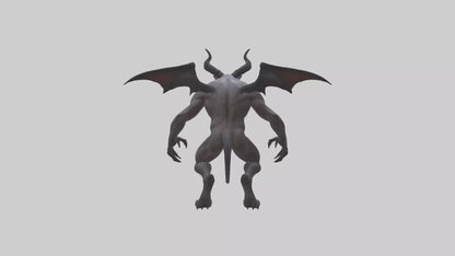Clawed demon model 3D model