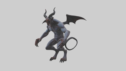 Clawed demon model 3D model