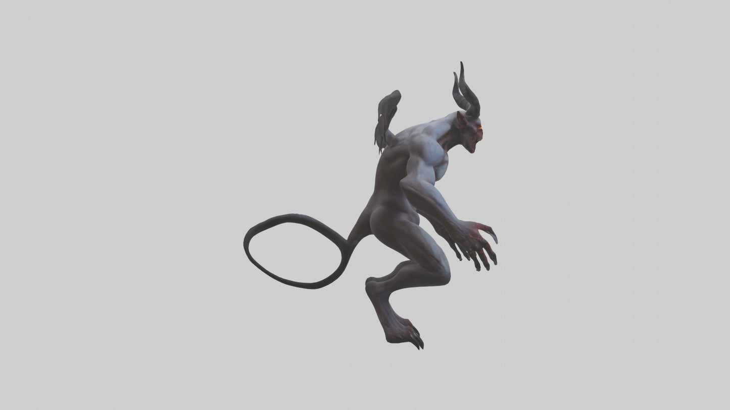 Clawed demon model 3D model