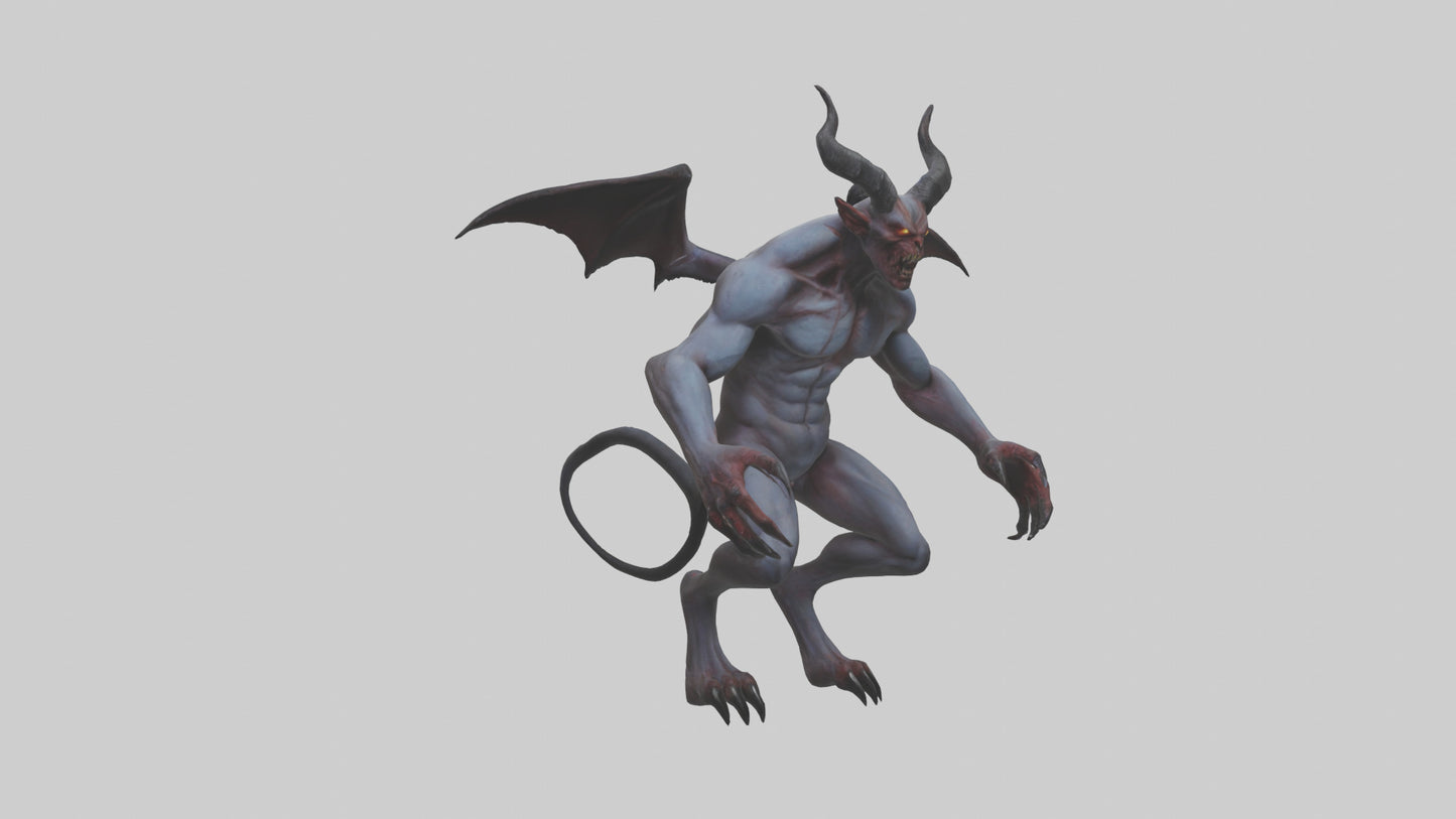 Clawed demon model 3D model
