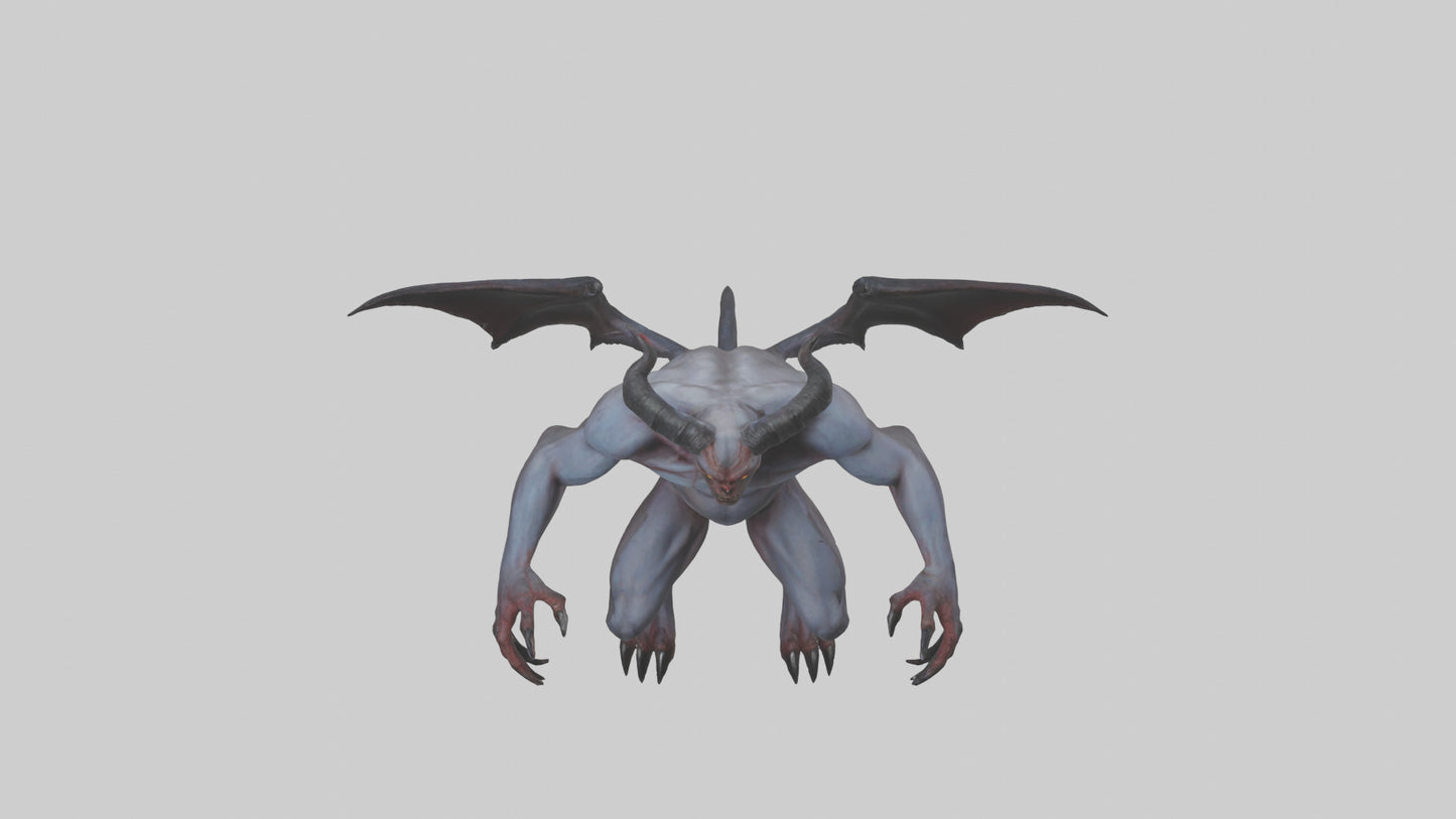 Clawed demon model 3D model