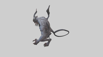 Clawed demon model 3D model