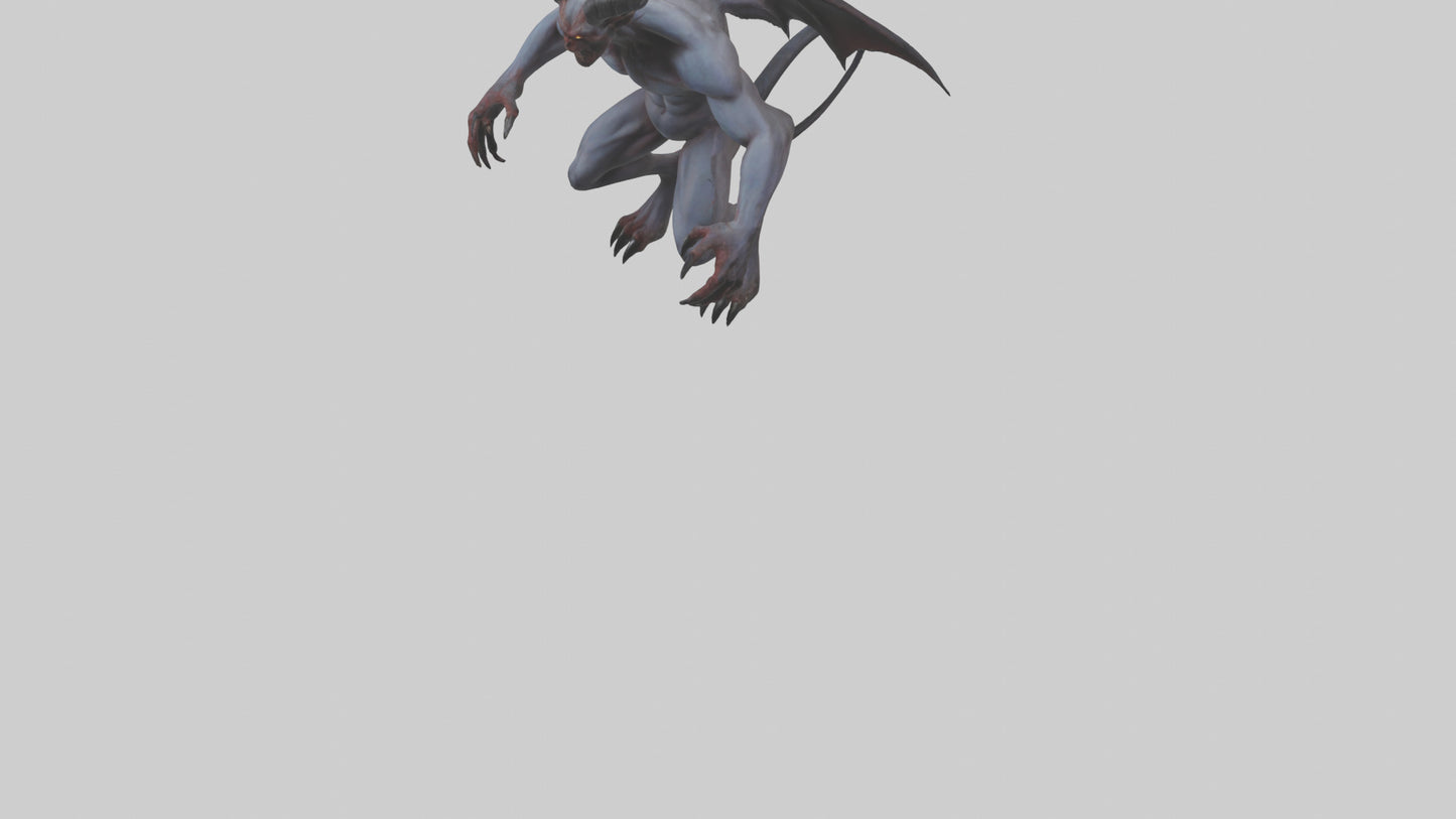 Clawed demon model 3D model