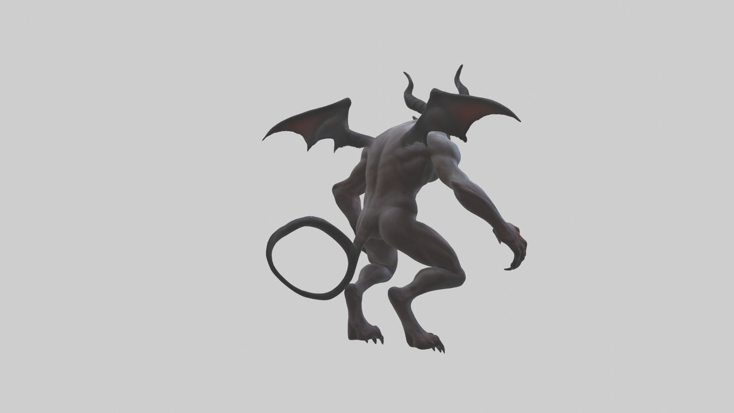 Clawed demon model 3D model