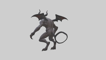 Clawed demon model 3D model