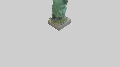 Clean Earth Protectors Statue model VR / AR / low-poly