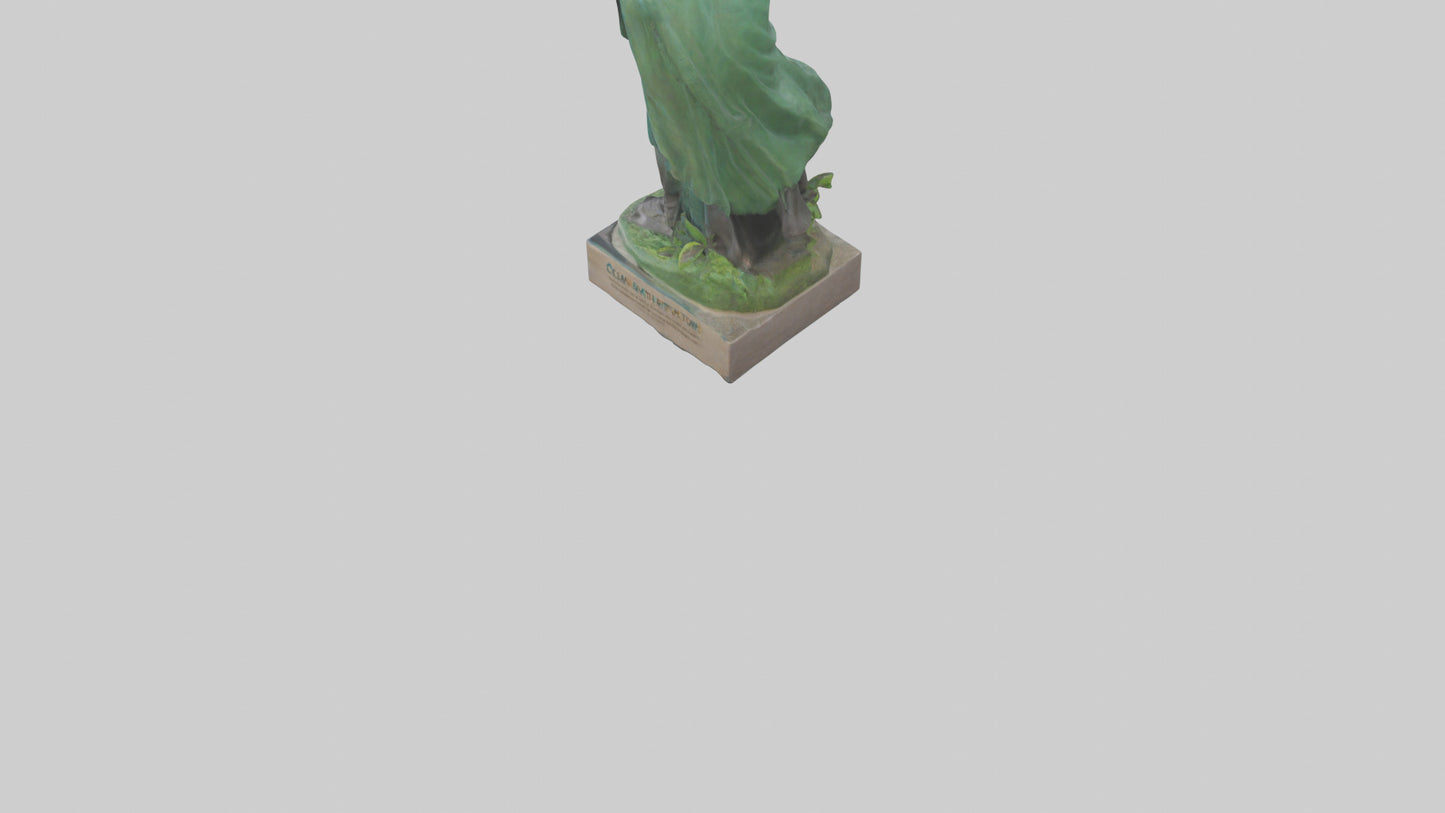 Clean Earth Protectors Statue model VR / AR / low-poly