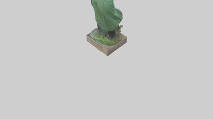 Clean Earth Protectors Statue model VR / AR / low-poly