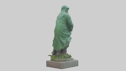 Clean Earth Protectors Statue model VR / AR / low-poly