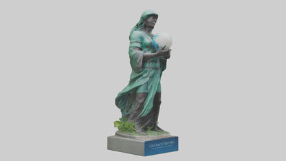 Clean Earth Protectors Statue model VR / AR / low-poly