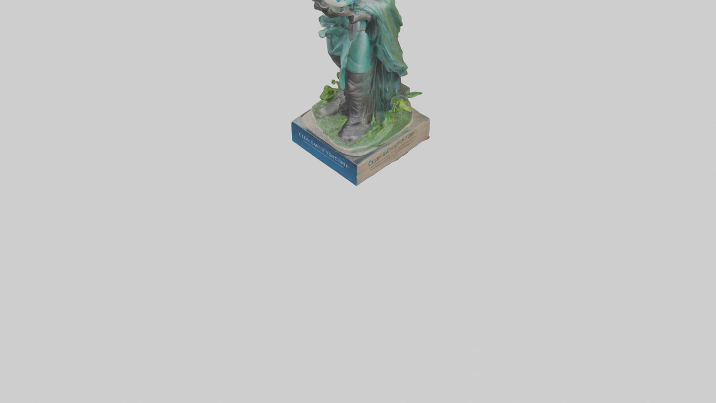 Clean Earth Protectors Statue model VR / AR / low-poly