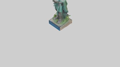 Clean Earth Protectors Statue model VR / AR / low-poly