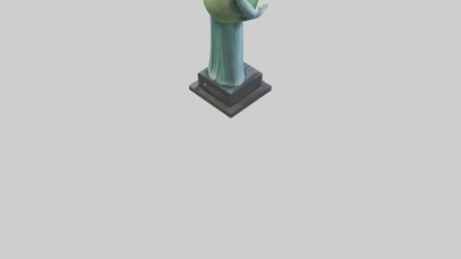 Clean Earth Statue model VR / AR / low-poly