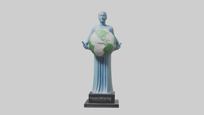 Clean Earth Statue model VR / AR / low-poly