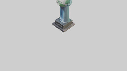 Clean Earth Statue model VR / AR / low-poly