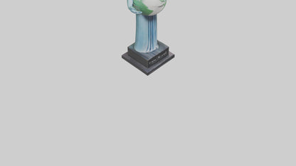 Clean Earth Statue model VR / AR / low-poly
