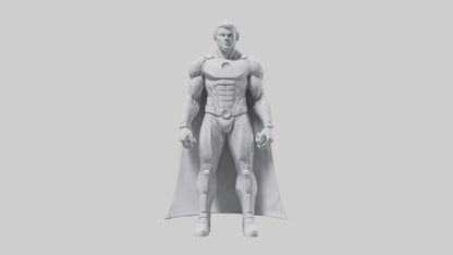 Clean Future Hero Statue model VR / AR / low-poly