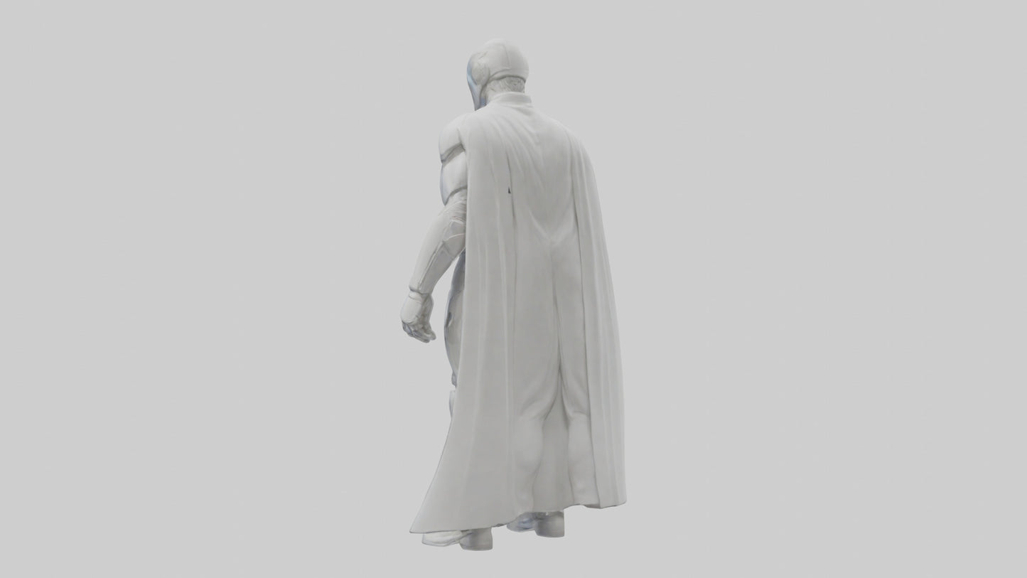 Clean Future Hero Statue model VR / AR / low-poly
