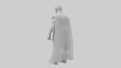 Clean Future Hero Statue model VR / AR / low-poly
