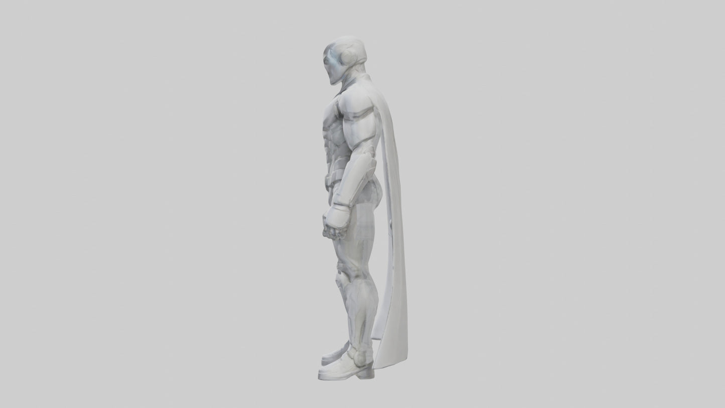 Clean Future Hero Statue model VR / AR / low-poly