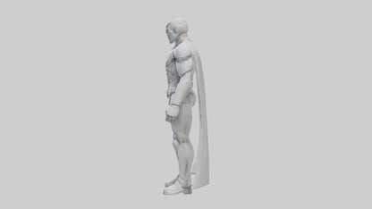 Clean Future Hero Statue model VR / AR / low-poly