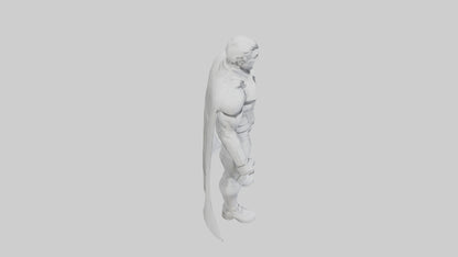 Clean Future Hero Statue model VR / AR / low-poly