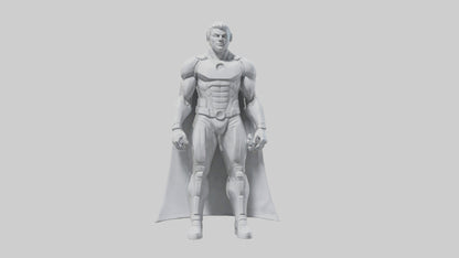Clean Future Hero Statue model VR / AR / low-poly
