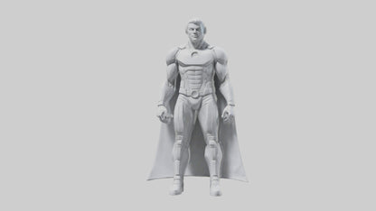 Clean Future Hero Statue model VR / AR / low-poly