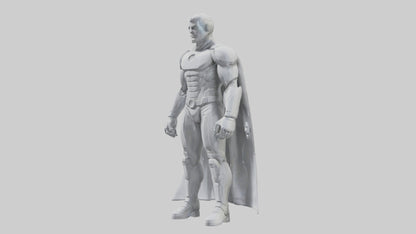 Clean Future Hero Statue model VR / AR / low-poly