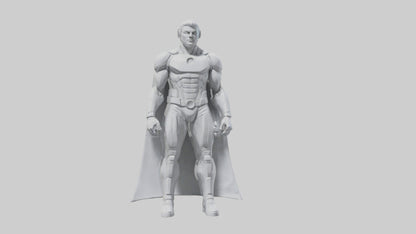 Clean Future Hero Statue model VR / AR / low-poly