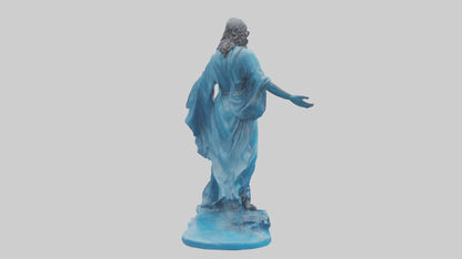 Clean Water Protector Statue model VR / AR / low-poly