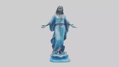 Clean Water Protector Statue model VR / AR / low-poly