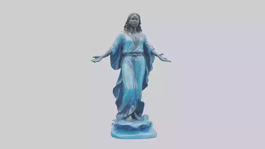 Clean Water Protector Statue model VR / AR / low-poly