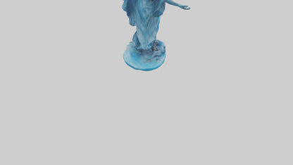 Clean Water Protector Statue model VR / AR / low-poly