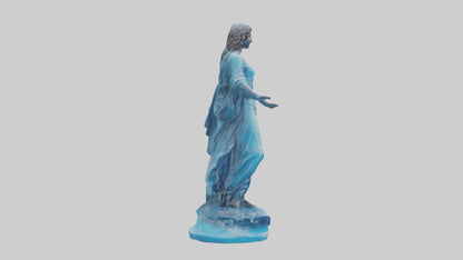 Clean Water Protector Statue model VR / AR / low-poly