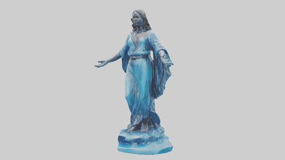 Clean Water Protector Statue model VR / AR / low-poly
